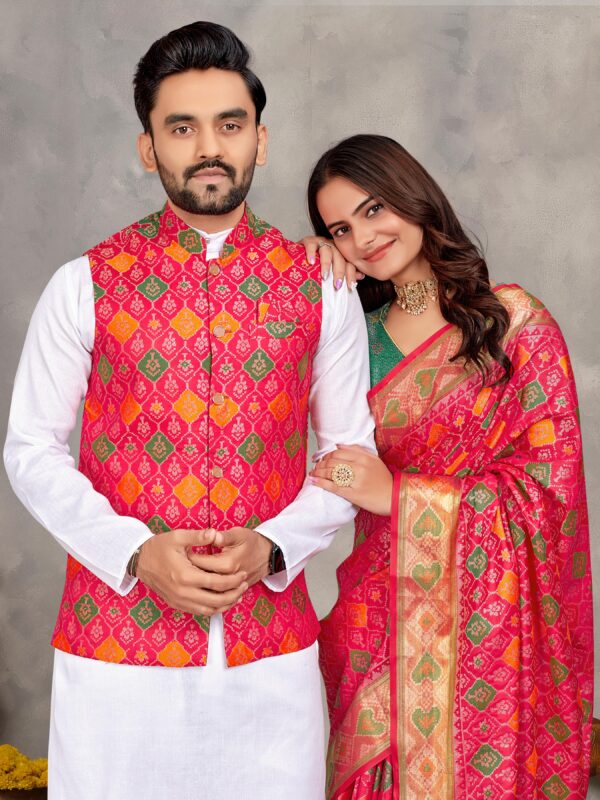 Festival Special Couple Combo – Kurta & Saree