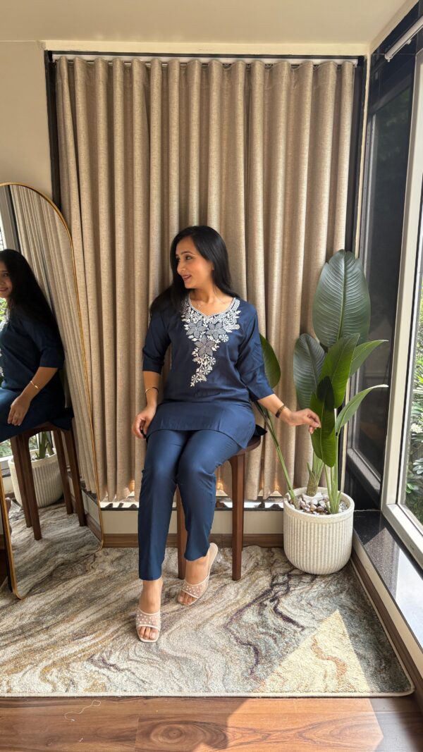 Embroidered Kurta Pant Set