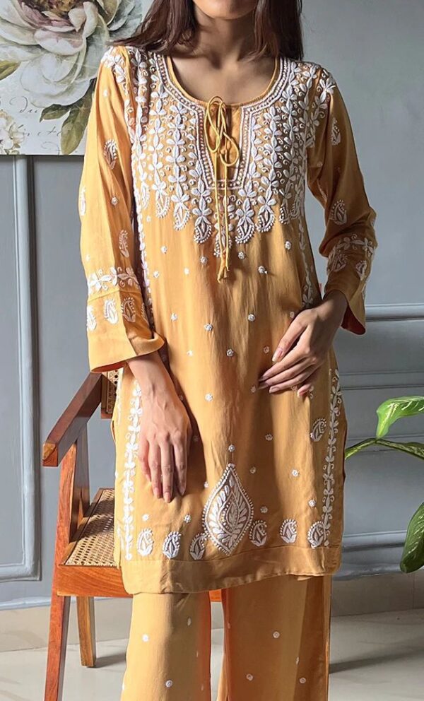 LoomVastra Exclusive Embroidered Kurta & Plazzo Set for Women – Premium Rayon Fabric | Elegant Festive & Party Wear